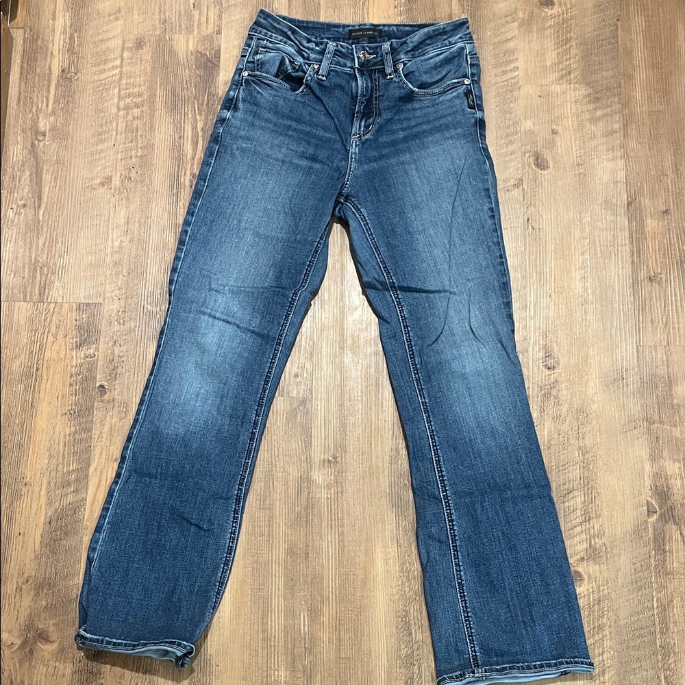 Silver Jeans Women's Straight Leg in Deep Blue